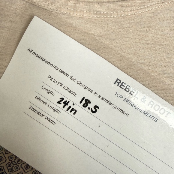 Rewind Colorblock Boho Short Sleeve Top | Size Small - Picture 4 of 9